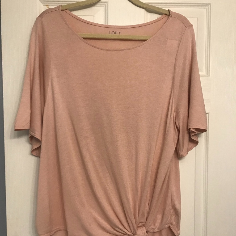 NEW LOFT Outlet Tie Hem Tee